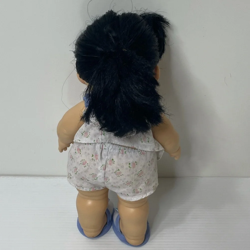 Rare Vintage Doll Y2K Toys Lots To Love Asian Baby Ethnic Brown Hair Blue Pink